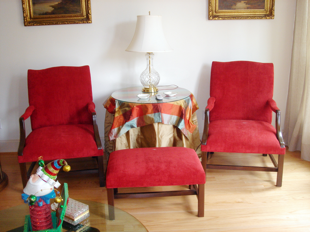 Prestige reupholstered furniture.